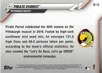 2020 Topps Opening Day - Mascots #M-13 Pirate Parrot Back