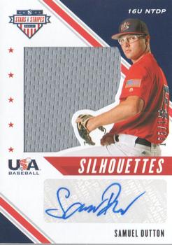 2020 Panini USA Baseball Stars & Stripes - USA BB Silhouettes Signatures Jerseys #USJ-SD Samuel Dutton Front
