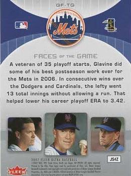 2007 Ultra - Faces of the Game #GF-TG Tom Glavine Back