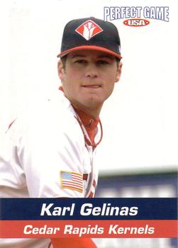 2005 Perfect Game Cedar Rapids Kernels #5 Karl Gelinas Front