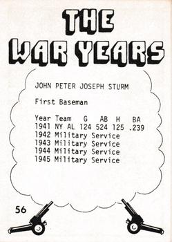 1977 TCMA The War Years - Black Border #56 Johnny Sturm Back