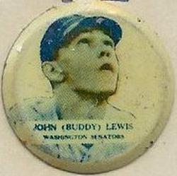 1938 Our National Game Pins (PM8) #NNO Buddy Lewis Front