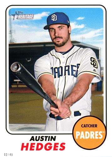2017 Topps Heritage 5x7 #543 Austin Hedges Front