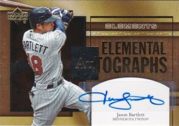 2007 Upper Deck Elements - Elemental Autographs #AU-BT Jason Bartlett Front