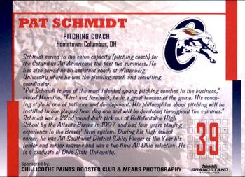 2009 Grandstand Chillicothe Paints #NNO Pat Schmidt Back