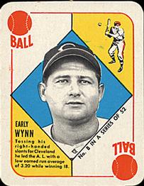1951 Topps Red Backs #8 Early Wynn Front