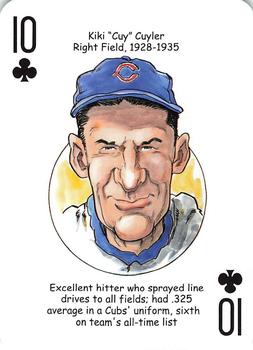 2018 Hero Decks Chicago Cubs Baseball Heroes Playing Cards  #10♣ Kiki Cuyler Front
