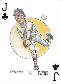 2005 Hero Decks Boston Red Sox Baseball Heroes Playing Cards (1st Edition) #J♣ Lefty Grove Front