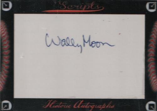 2017 Historic Autographs Scripts #NNO Wally Moon Front