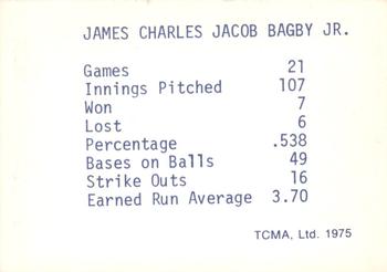 1975 TCMA 1946 Boston Red Sox (Blue Names) #NNO Jim Bagby Back
