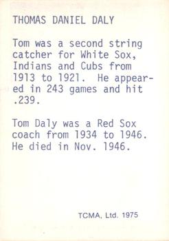 1975 TCMA 1946 Boston Red Sox (Blue Names) #NNO Tom Daly Back