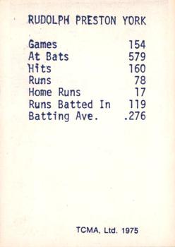 1975 TCMA 1946 Boston Red Sox (Blue Names) #NNO Rudy York Back