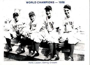 1983 TCMA 1936-39 New York Yankee Dynasty #NNO Red Rolfe / Tony Lazzeri / Lou Gehrig / Frank Crosetti Front