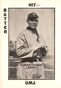 1973 TCMA 1913 Tom Barker Baseball Card Game (WG6 Red Backs) (reprint) #NNO Sam Crawford Front
