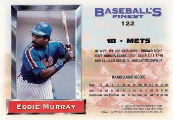 1993 Finest #122 Eddie Murray Back