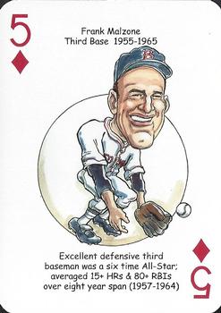 2015 Hero Decks Boston Red Sox Baseball Heroes Playing Cards #5♦️ Frank Malzone Front