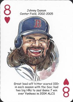 2015 Hero Decks Boston Red Sox Baseball Heroes Playing Cards #8♥️ Johnny Damon Front