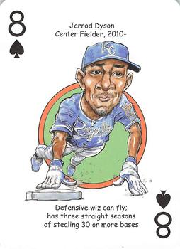2015 Hero Decks Kansas City Royals Baseball Heroes Playing Cards #8♠ Jarrod Dyson Front