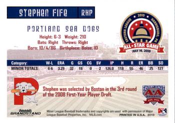 2010 Grandstand Eastern League All-Star Game Eastern Division #NNO Stephen Fife Back