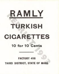1993 1909 Ramly Cigarettes T204 (Reprint) #NNO Fred Burchell Back