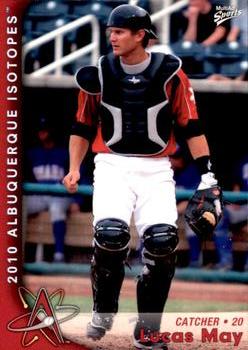 2010 MultiAd Albuquerque Isotopes #24 Lucas May Front