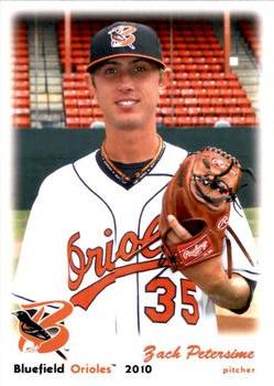 2010 Grandstand Bluefield Orioles #NNO Zach Petersime Front