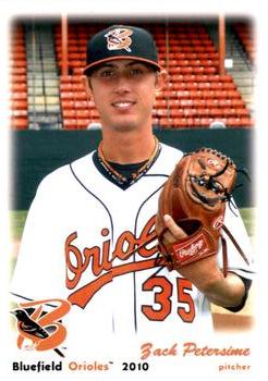 2010 Grandstand Bluefield Orioles #NNO Zach Petersime Front