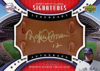 2007 Upper Deck Sweet Spot Classic - Signatures Leather Gold Ink #SPS-RA Roberto Alomar Front