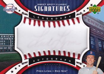 2007 Upper Deck Sweet Spot Classic - Signatures Red Stitch Blue Ink #SPS-FL Fred Lynn Front