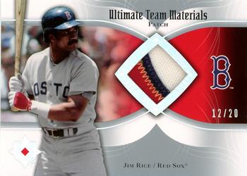 2007 Upper Deck Ultimate Collection - Ultimate Team Materials Patch #UTM-JR Jim Rice Front