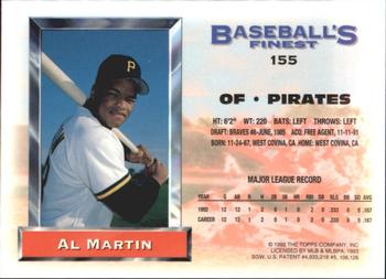 1993 Finest - Refractors #155 Al Martin Back
