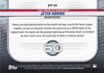 2020 Bowman - Chrome Bowman Scouts Top 100 #BTP-60 Jeter Downs Back