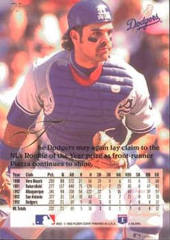 1993 Flair #75 Mike Piazza Back
