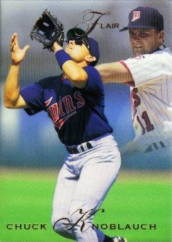 1993 Flair #237 Chuck Knoblauch Front