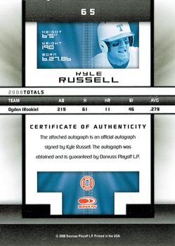 2008 Donruss Elite Extra Edition - Signature Turn of the Century #65 Kyle Russell Back