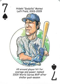 2012 Hero Decks New York Yankees Baseball Heroes Playing Cards (7th Edition) #7♠ Hideki Matsui Front