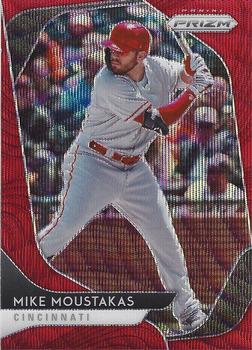 2020 Panini Prizm - Red Wave Prizm #23 Mike Moustakas Front