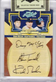 2008 Playoff Prime Cuts - Signature Trios #10 Denny McLain / Alan Trammell / Kirk Gibson Front