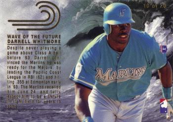 1993 Flair - Wave of the Future #19 Darrell Whitmore  Back