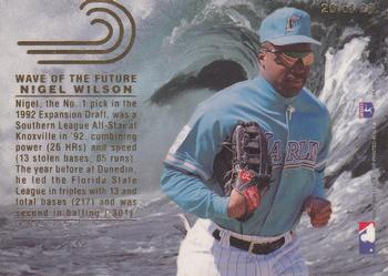1993 Flair - Wave of the Future #20 Nigel Wilson  Back