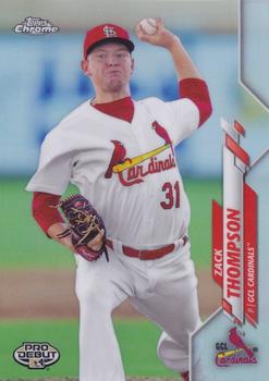 2020 Topps Pro Debut - Chrome Refractor #PDC-33 Zack Thompson Front