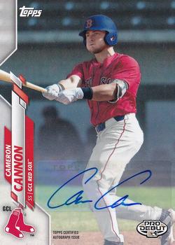 2020 Topps Pro Debut - Autographs #PD-178 Cameron Cannon Front