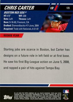 2008 Stadium Club - First Day Issue Retail #105 Chris Carter Back