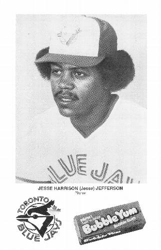 1979 Bubble Yum Toronto Blue Jays #NNO Jesse Jefferson Front