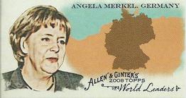 2008 Topps Allen & Ginter - Mini World Leaders #WL15 Angela Merkel Front