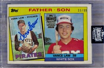 2020 Topps Archives Signature Series Retired Player Edition - Vern Law #137 Vern Law / Vance Law Front
