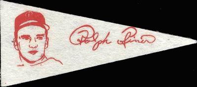 1950 American Nut & Chocolate Co. Pennants (F150) #NNO Ralph Kiner Front