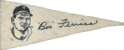 1950 American Nut & Chocolate Co. Pennants (F150) #NNO Boo Ferriss Front