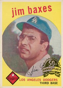2008 Topps Heritage - 50th Anniversary Buybacks #547 Jim Baxes Front