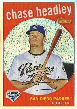 2008 Topps Heritage - Chrome Refractors #C239 Chase Headley Front